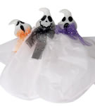 3asst hanger ghost with glitter bow