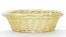 Round White Willow Basket