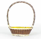 Two Tone Basket With Handle