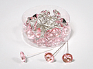 201586 Round Diamond Pins 16mm Pink