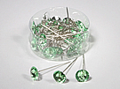 201588 Round Diamond Pins 16mm Green