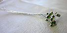 b1696 Green Silver Diamonte Cluster