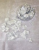 b1504 Mettallic Silver Rose Petals