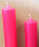 Red Pillar Candle 400 x 80mm 320 x 80mm