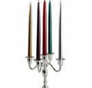 Taper Candles - Metallic