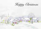 Happy Christmas Snow Scene