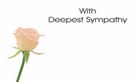 With Deepest Sympathy Rose Bud