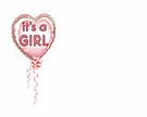 It's A Girl Balloon Design