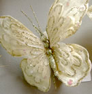 Cream Gold Butterfly