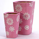 Pink Flower Design Vase