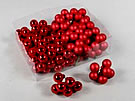 19200 Baubles on Wire Red 25mm