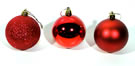 y60466 Mixed Red Baubles