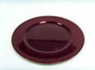 Round Plate Burgundy