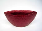 Pot boat red rough L22.5 w9.5 h11cm