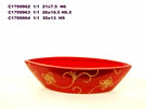 Red Boat With Gold Design