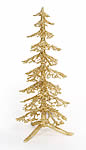 Gold glitter christmas tree