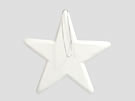 27080 Glitter Star White 25cm Hanger