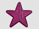 27094 Glitter star lilac 25cm hanger