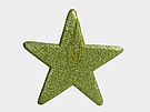 27106 Glitter Star Green 40cm Hanger