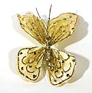 y61226 Cream Glitter Butterfly