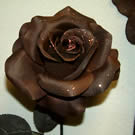 Brown Glittered Rose