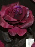 Burgundy Glittered Rose