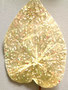 gold Glittered Leaf