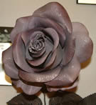 Pewter Glittered Rose