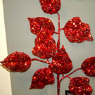 Red Glittered Foliage