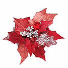 Red Silver Poinsettia