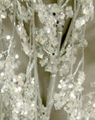 x50553 White Glitter Stem