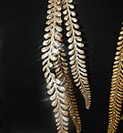 x51426 Gold glitter fern