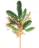 z70305 Pine Spray With Cone & Butterfly