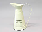 321491 Enamel Water Jug Cream 27cm