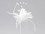 324181 6 Feather Picks White 11cm