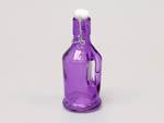 324942 Glass Bottle With Cap Purple 17cm