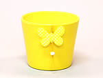 325550 Flowerpot Yellow 12x12x10cm