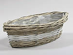 330079 Boat Basket Grey 42x13x34cm